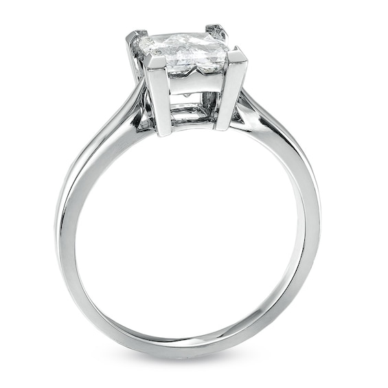 1-1/2 CT. T.w. Princess-Cut Quad Diamond Engagement Ring in 18K White Gold