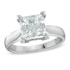 Thumbnail Image 1 of 1-3/4 CT. T.W. Princess-Cut Quad Diamond Engagement Ring in 18K White Gold