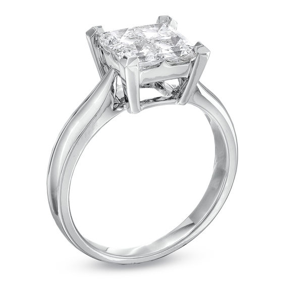 1-3/4 CT. T.w. Princess-Cut Quad Diamond Engagement Ring in 18K White Gold
