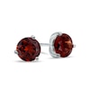 Thumbnail Image 0 of 7.0mm Garnet Stud Earrings in Sterling Silver