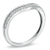 Thumbnail Image 1 of 1/5 CT. T.W. Diamond Double Row Contour Wedding Band in 14K White Gold