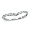 Thumbnail Image 0 of 1/6 CT. T.W. Diamond Swoop Contour Wedding Band in 14K White Gold