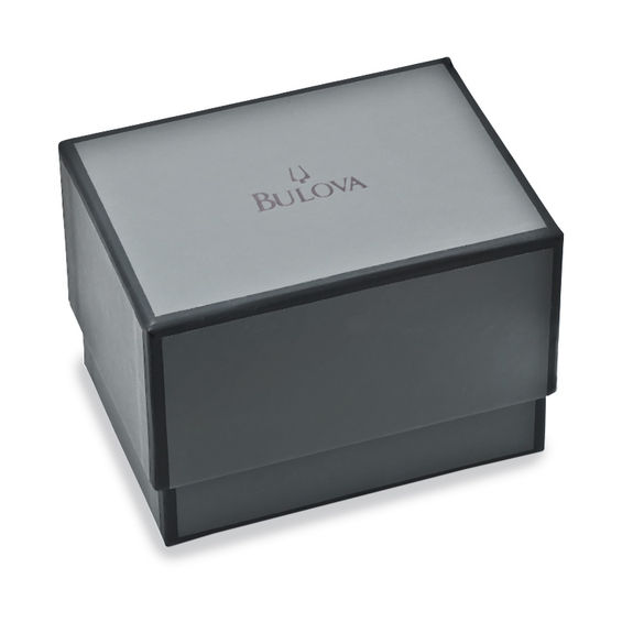 Men's Bulova Crystal Accent Chronograph Watch with Silver
