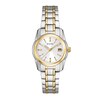 Thumbnail Image 1 of Ladies' Bulova Two-Tone Watch with Silver-Tone Dial (Model: 98M105)