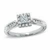 Thumbnail Image 0 of 1/2 CT. T.W. Princess-Cut Diamond Framed Engagement Ring in 14K White Gold