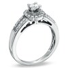 Thumbnail Image 2 of 1/2 CT. T.W. Diamond Split-Shank Frame Engagement Ring in 14K White Gold