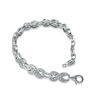 Thumbnail Image 1 of 1/3 CT. T.W. Diamond Figure Eight Bracelet in Sterling Silver