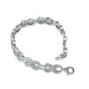 Thumbnail Image 2 of 1/3 CT. T.W. Diamond Figure Eight Bracelet in Sterling Silver
