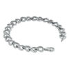 Thumbnail Image 1 of 1/15 CT. T.W. Diamond Heart Link Bracelet in Sterling Silver