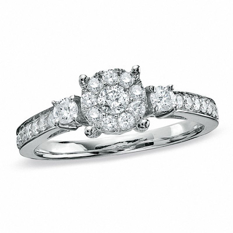 5/8 CT. T.W. Diamond Engagement Ring in 14K White Gold