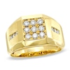 Thumbnail Image 0 of Men's 3/4 CT. T.W. Diamond Square Framed Ring in 10K Gold