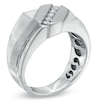 Thumbnail Image 1 of Men's 1/3 CT. T.W. Diamond Five Stone Slant Ring in 10K White Gold