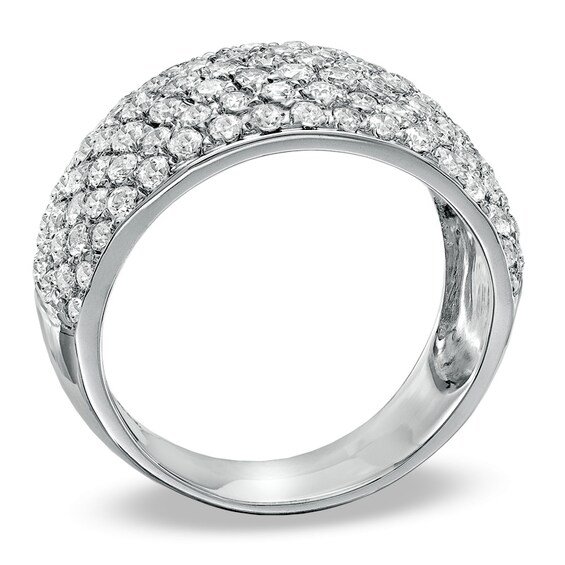 2 CT. T.w. Diamond Multi-Row Band in 10K White Gold