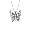 Thumbnail Image 1 of Black Hills Gold Oxidized Butterfly Pendant in Sterling Silver