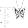 Thumbnail Image 3 of Black Hills Gold Oxidized Butterfly Pendant in Sterling Silver
