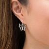 Thumbnail Image 2 of Black Hills Gold Oxidized Butterfly Drop Earrings in Sterling Silver