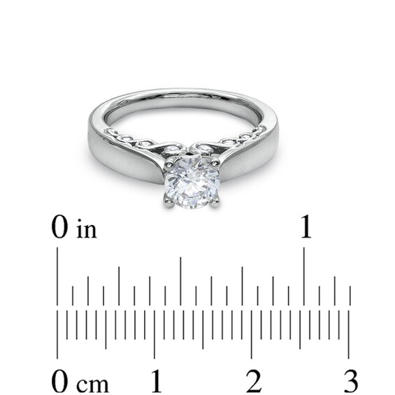 1 CT. T.w. Diamond Solitaire Engagement Ring in 14K White Gold (I-J/I2)