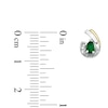 Thumbnail Image 3 of Pear-Shaped Emerald and Diamond Accent Pendant and Earrings Set in Sterling Silver and 14K Gold