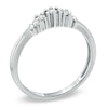 Thumbnail Image 1 of 1/10 CT. T.W. Diamond Three Stone Promise Ring in 10K White Gold