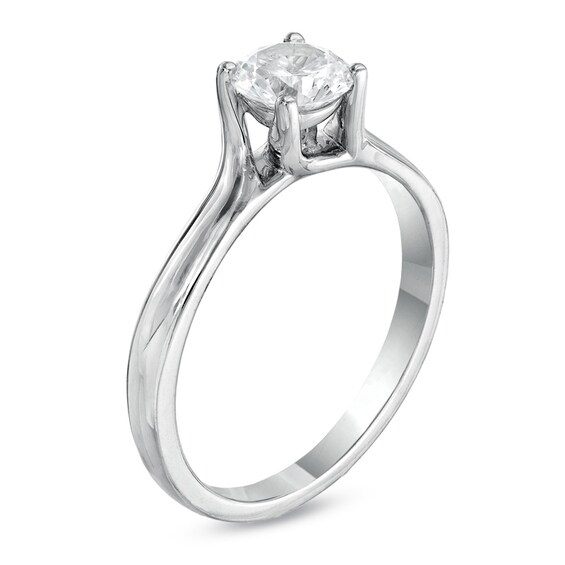 3/4 CT. Certified Diamond Solitaire Engagement Ring in 14K White Gold (I/Si2)