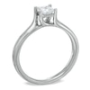 Thumbnail Image 2 of 1/2 CT. Certified Princess-Cut Diamond Solitaire Engagement Ring in 14K White Gold (I/SI2)