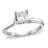 Thumbnail Image 1 of 3/4 CT. Certified Princess-Cut Diamond Solitaire Engagement Ring in 14K White Gold (I/SI2)