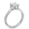 Thumbnail Image 2 of 1 CT. Certified Princess-Cut Diamond Solitaire Engagement Ring in 14K White Gold (I/SI2)
