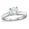 Thumbnail Image 1 of 1 CT. Certified Diamond Solitaire Engagement Ring in 14K White Gold (I/SI2)