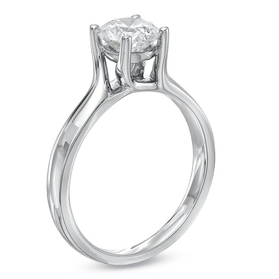 1 CT. Certified Diamond Solitaire Engagement Ring in 14K White Gold (I/Si2)