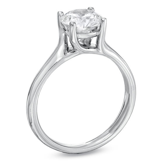 1-1/2 CT. Certified Diamond Solitaire Engagement Ring in 14K White Gold (I/Si2)