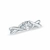 Thumbnail Image 1 of 1 CT. T.W. Diamond Solitaire Twist Engagement Ring in 14K White Gold