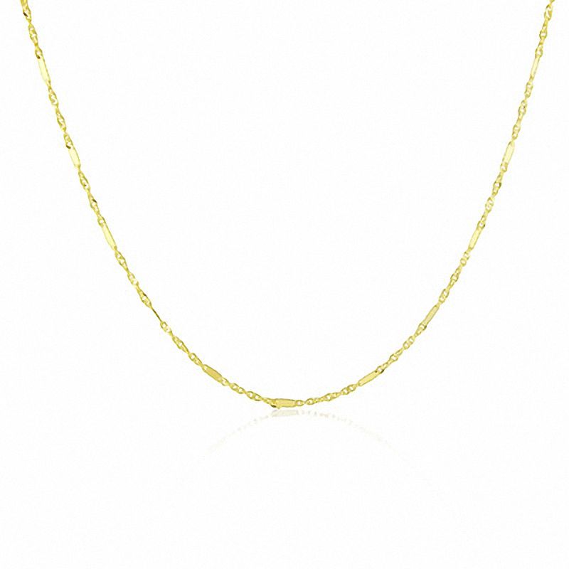 Ladies' Singapore Chain Necklace in 14K Gold - 18"