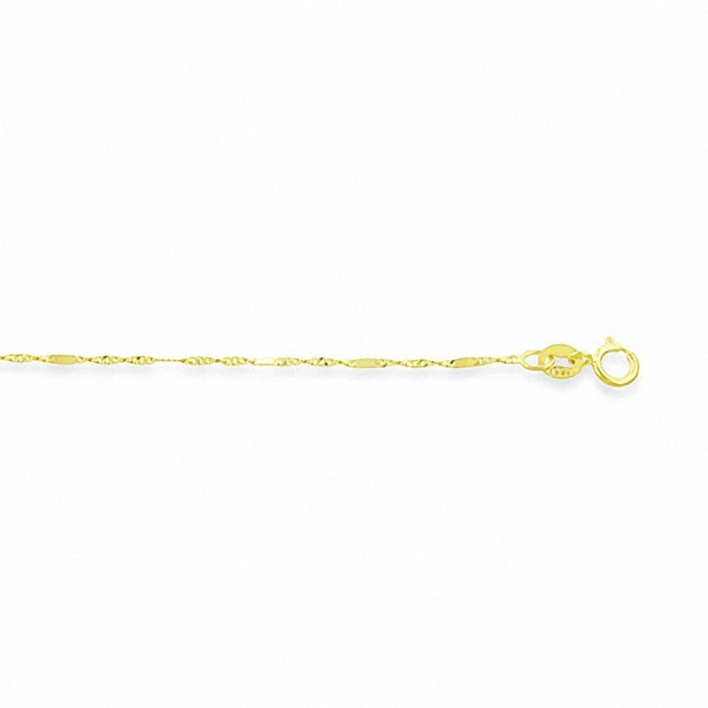 Ladies' Singapore Chain Necklace in 14K Gold - 18"