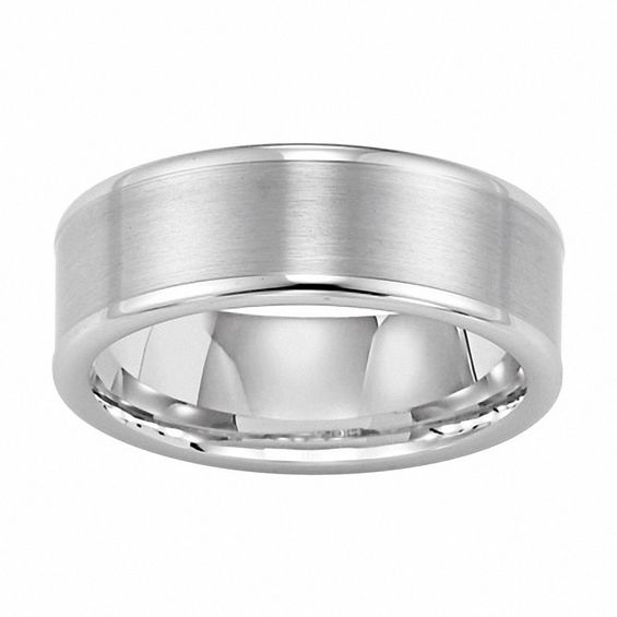 Triton Men s 8 0mm Comfort Fit Tungsten  Wedding  Band  