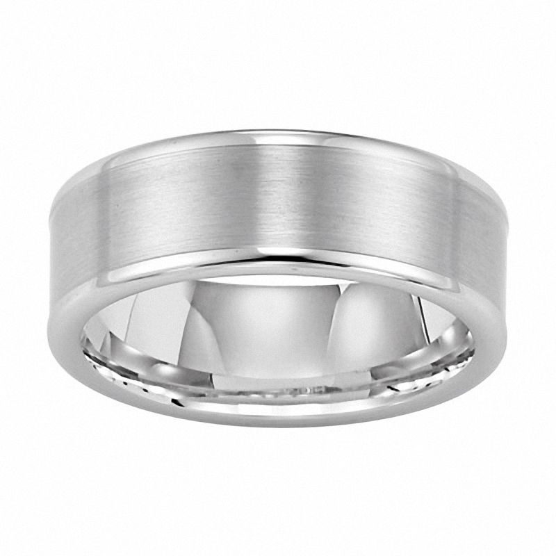 Tungsten Rings Zales Triton Men S 8 0mm Comfort Fit Tungsten Wedding Band