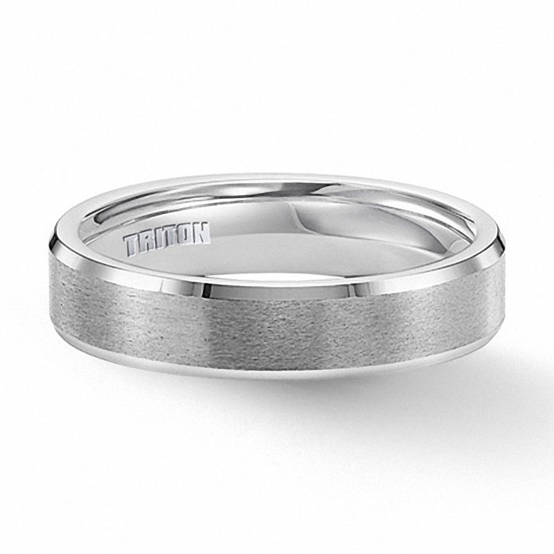 Triton Men S 5 0mm Comfort Fit White Tungsten Wedding Band Triton Men S 5 0mm Comfort Fit White Tungsten Wedding Band