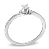 Thumbnail Image 1 of 1/6 CT. T.W. Princess-Cut Diamond Three Stone Promise Ring in 10K White Gold