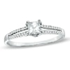 Thumbnail Image 0 of 1/3 CT. T.W. Princess-Cut Diamond Split Shank Engagement Ring in 10K White Gold