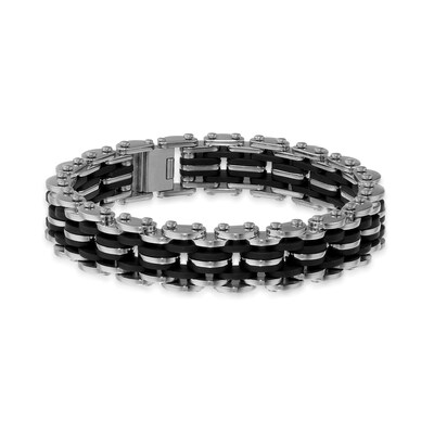 Stainless Steel Men's 8.5" Bicycle Ball Chain Link Bracelet Silver or Gold Stainless Steel Men's 8.5" Bicycle Ball Chain Link Bracelet Silver or Gold
