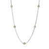 Thumbnail Image 1 of Peridot Station Necklace in Sterling Silver