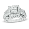 Thumbnail Image 1 of 2.0 CT. T.W. Quad Princess-Cut and Baguette Diamond Engagement Ring in 14K White Gold