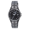 Thumbnail Image 1 of Ladies' Citizen Eco-Drive® Diamond Accent Black Stainless Steel Watch with Black Dial (Model: GA1034-57G)