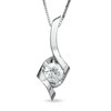 Thumbnail Image 1 of 1 CT. Certified Diamond Sirena™ Solitaire Pendant in 14K White Gold (I/I1)