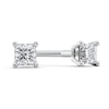 Thumbnail Image 0 of 1/4 CT. T.W. Certified Princess-Cut Diamond Solitaire Stud Earrings in Platinum (I/VS2)
