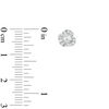 Thumbnail Image 2 of 1 CT. T.W. Diamond Cyclone Stud Earrings in 14K White Gold