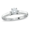 Thumbnail Image 1 of 3/8 CT. Certified Diamond Solitaire Engagement Ring in 14K White Gold (F/I1)