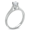 Thumbnail Image 2 of 3/8 CT. Certified Diamond Solitaire Engagement Ring in 14K White Gold (F/I1)