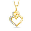 Thumbnail Image 1 of Diamond Accent Motherly Love Pendant in 10K Gold