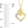 Thumbnail Image 1 of Diamond Accent Motherly Love Pendant in 10K Gold