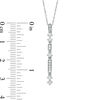 Thumbnail Image 2 of 1/4 CT. T.W. Diamond Dangle Pendant in 10K White Gold